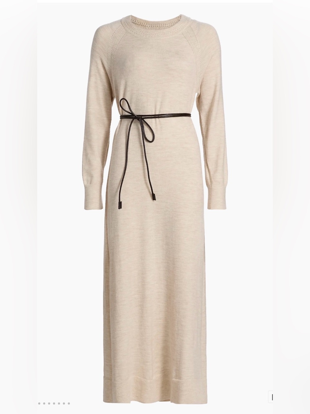 rag & bone Loren Wool-Blend Self-Belt Maxi Dress